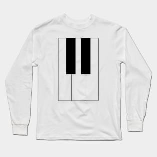 Piano Keyboard (C,D,E) Long Sleeve T-Shirt